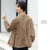 綿100%の大人可愛いデザイン。ティアードブラウス ブラウス 春ブラウス | HAPPY急便 by VERITA.JP | 詳細画像16