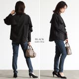 動くたびに揺れるシルエットが美しい。レイヤード風ブラウス ブラウス シャツ | HAPPY急便 by VERITA.JP | 詳細画像16