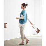 デザイン性の高い1枚。異素材切替配色ニット ニット セーター | HAPPY急便 by VERITA.JP | 詳細画像19