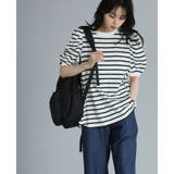 大人女子のカジュアルスタイル。ボーダーパフスリーブトップス カットソー tシャツ | HAPPY急便 by VERITA.JP | 詳細画像15