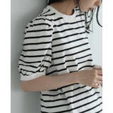 大人女子のカジュアルスタイル。ボーダーパフスリーブトップス カットソー tシャツ | HAPPY急便 by VERITA.JP | 詳細画像16