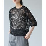 レースで華やぐ、女性らしいトップス。コードレース5分袖トップス ブラウス レース | HAPPY急便 by VERITA.JP | 詳細画像19