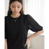 可愛さと上品さの絶妙バランス。レースパフ袖Tシャツ tシャツ カットソー | HAPPY急便 by VERITA.JP | 詳細画像6
