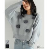 ふわふわとしたファーを飾り付け。ファーポンポン付きニット ニット セーター | HAPPY急便 by VERITA.JP | 詳細画像1