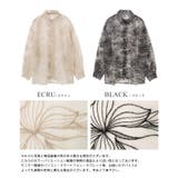 花と透け感、心地よく重ねて。チュール花柄刺繍オーバーサイズシャツ ブラウス 刺繍 | HAPPY急便 by VERITA.JP | 詳細画像3 