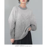 ライトグレー | 控えめラメで上品な大人style。グラデーションラメ クルーネックニット ニット | HAPPY急便 by VERITA.JP