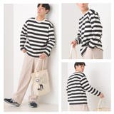 【OMNES】メンズ 10番単ボーダー長袖Tシャツ | OMNES HOMME | 詳細画像12 