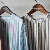 【OMNES】バンドカラーシャツワンピース タイプライター&ドビーストライプ | OMNES | 詳細画像11
