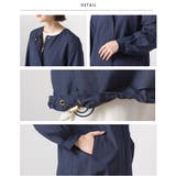 【OMNES】撥水加工 裾ドロスト ノーカラーチュニック丈ブルゾン | OMNES | 詳細画像10