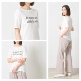 汗染み防止リブロゴプリント半袖Tシャツ Je mets | haptic | 詳細画像5