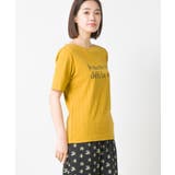 040-イエロー | 汗染み防止リブロゴプリント半袖Tシャツ Je mets | haptic