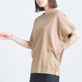 【OMNES】綿麻カット ドルマン半袖Tシャツ | haptic | 詳細画像1
