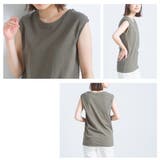 【OMNES】製品洗いコットン ノースリーブTシャツ | haptic | 詳細画像15