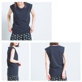 【OMNES】製品洗いコットン ノースリーブTシャツ | haptic | 詳細画像7