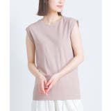 012-ピンク | 【OMNES】製品洗いコットン ノースリーブTシャツ | haptic