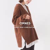【OMNES】もっちり深Vサイドスリットニット | haptic | 詳細画像1