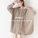 【OMNES】ダブルガーゼピンタック長袖シャツ | haptic | 詳細画像1