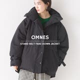 【OMNES】スタンドベルトフェイクダウンジャケット | OMNES | 詳細画像1