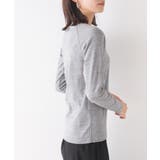 004-グレー | 【OMNES】ストレッチジャガード クルーネック長袖&六分袖Tシャツ | haptic