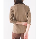 033-ベージュ | 【OMNES】ストレッチジャガード クルーネック長袖&六分袖Tシャツ | haptic