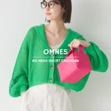 【OMNES】6Gメッシュショートカーディガン | OMNES | 詳細画像1 