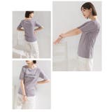 汗染み防止リブロゴプリント半袖Tシャツ Je mets | OMNES | 詳細画像13