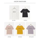 汗染み防止リブロゴプリント半袖Tシャツ Je mets | OMNES | 詳細画像15
