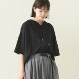 005-ブラック | 【OMNES】接触冷感レーヨンナイロン オーバーサイズジップパーカー | OMNES