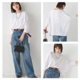 【OMNES】冷感シルクタッチ ドルマンスリーブ6分袖プルオーバー | OMNES | 詳細画像4 