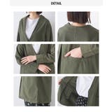 製品染め コットンノーカラージャケット | OMNES | 詳細画像15
