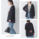 製品染め コットンノーカラージャケット | OMNES | 詳細画像4