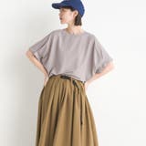 004-グレー | 【OMNES】接触冷感レーヨンナイロン袖タック半袖プルオーバー | OMNES