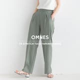 【OMNES】TRストレッチタックテーパードパンツ | OMNES | 詳細画像1