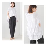 【OMNES】バイオポリウォッシュバックフリルプルオーバーTシャツ | OMNES | 詳細画像5