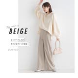 ストレッチカチオン センタープレスワイドパンツ | OMNES | 詳細画像8 