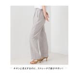 【OMNES】ストレッチ杢センタープレススラックスパンツ | OMNES | 詳細画像6