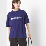 903-ネイビーA | 【OMNES】ユニセックス バイオポリウォッシュプリント半袖Tシャツ | OMNES