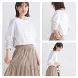 【OMNES】パネルボーダーコットン長袖Tシャツ | OMNES | 詳細画像11