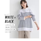 【OMNES】パネルボーダーコットン長袖Tシャツ | OMNES | 詳細画像3