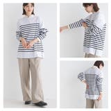 【OMNES】パネルボーダーコットン長袖Tシャツ | OMNES | 詳細画像4