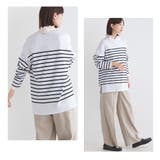 【OMNES】パネルボーダーコットン長袖Tシャツ | OMNES | 詳細画像5