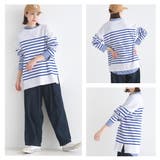【OMNES】パネルボーダーコットン長袖Tシャツ | OMNES | 詳細画像8
