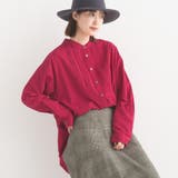 015-ワイン | 【OMNES】製品洗いスラブコットンピンタック長袖シャツ | OMNES