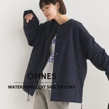 【OMNES】撥水加工ステッチレスサイドZIPコート | OMNES | 詳細画像1