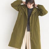 054-カーキ | 【OMNES】撥水加工マウンテンパーカー ロング | OMNES