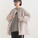 031-グレージュ | 【OMNES】撥水加工ステッチレスサイドZIPコート | OMNES