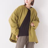 054-カーキ | 【OMNES】撥水加工ステッチレスサイドZIPコート | OMNES