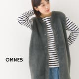 【OMNES Supremo】フェザーヤーンダブルフェイスニットベスト | OMNES | 詳細画像1
