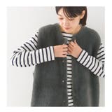 【OMNES Supremo】フェザーヤーンダブルフェイスニットベスト | OMNES | 詳細画像5