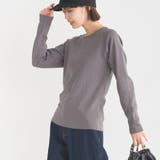 024-スモークグレー | ユニセックス ストレッチジャガード クルーネック長袖&六分袖Tシャツ | OMNES